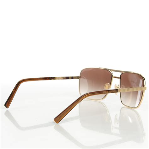 lv bril goud|Sunglasses Collection for Men .